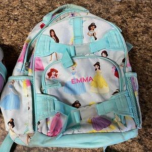 Pottery Barn princess backpack and lunchbag